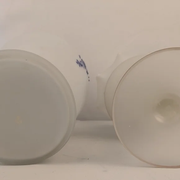 Vintage Frosted Glass Vases - Picture 10 of 10